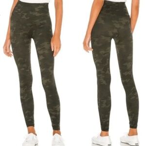SPANX Green Camo Leggings